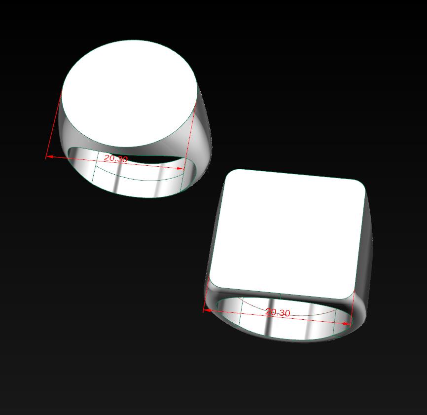 20 Mm Rings Top 20 mm x 20 mm Sterling Silver Signet Ring – LIFUSILVER