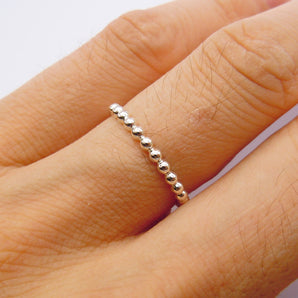 925 Sterling Silver Dot Stackable Ring