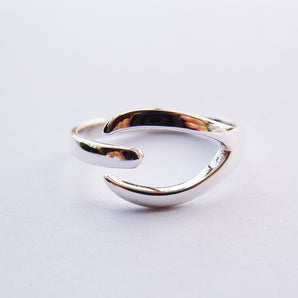 Ladies 925 Sterling Silver Wishbone Ring