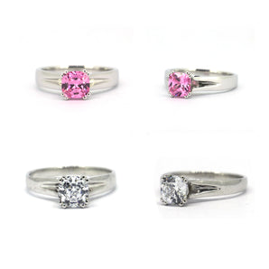 Women's 925 Sterling Silver Wedding Engagement Ring