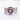 Ladies 925 Sterling Silver Amethyst Wedding Ring