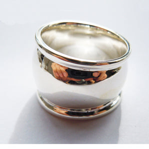 Mens Unique Sterling Silver Cigar Ring