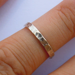 2MM Solid 925 Sterling Silver Unique Stackable Plain Band Ring