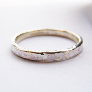 2MM Solid 925 Sterling Silver Unique Stackable Plain Band Ring