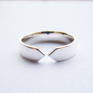 925 Sterling Silver Open Plain Band Ring