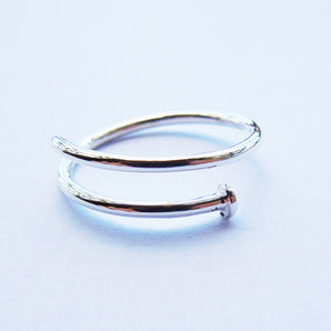 925 Sterling Silver Nail Ring