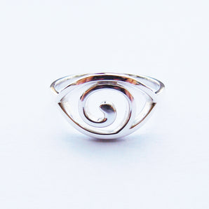 Ladies 925 Sterling Silver Eye Ring
