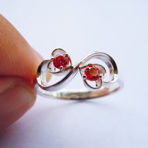 Ladies 925 Sterling Silver Infinity CZ Ring