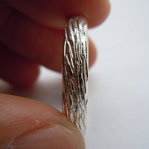 4MM 925 Sterling Silver Unique Band Ring