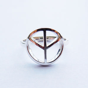 925 Sterling Silver Peace Ring For Women