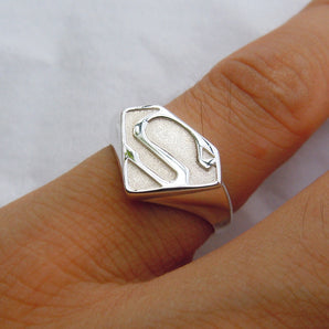 925 Sterling Silver Superman Ring
