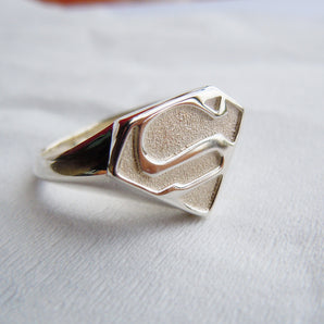 925 Sterling Silver Superman Ring