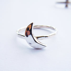 Sterling Silver Moon Ring