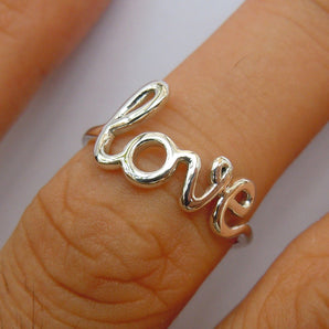 925 Sterling Silver LOVE Ring For Women