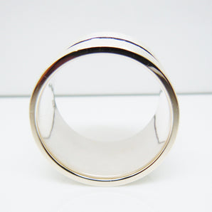 16mm 925 Sterling Silver Wide Cigar Ring