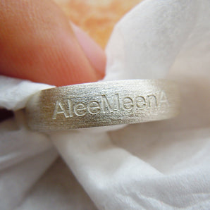 Custom-Engraved Ring, Personalized Band Ring