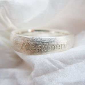Custom-Engraved Ring, Personalized Band Ring