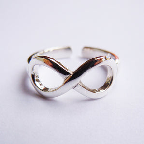 925 Sterling Silver Infinity Open Back Ring
