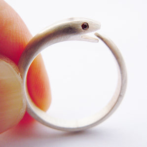 925 Sterling Silver Cobra Snake Ring