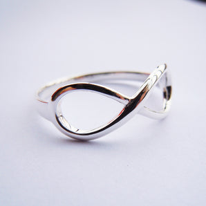 Big Size 925 Sterling Silver Infinity Ring For Women