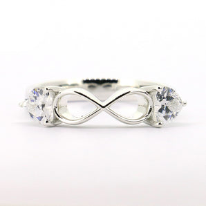 Ladies 925 Sterling Silver Infinity Ring
