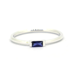 Unique Thin Silver Stackable Ring For Women