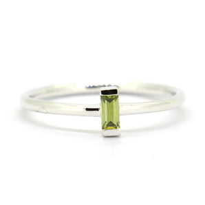 Womens Thin Stackable Silver Ring