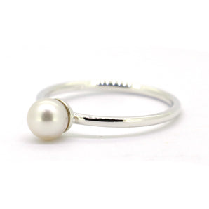 Sterling Silver Pearl Ring For Women