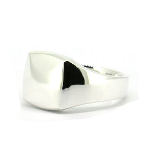 Mens Sterling Silver Unique Signet Ring
