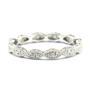 Ladies 925 Sterling Silver Stackable Ring