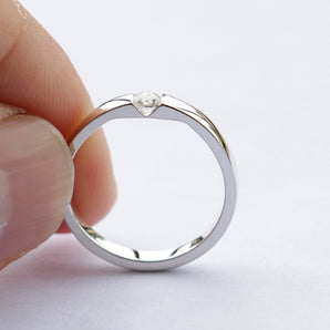 925 Sterling Silver CZ Stackable Ring for Women