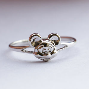 925 Silver Micky Mouse Stackable Ring