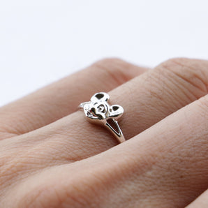 925 Silver Micky Mouse Stackable Ring