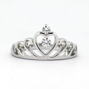 Ladies 925 Sterling Silver Crown Ring