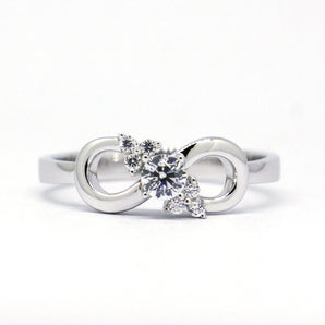 Ladies 925 Sterling Silver Infinity Ring