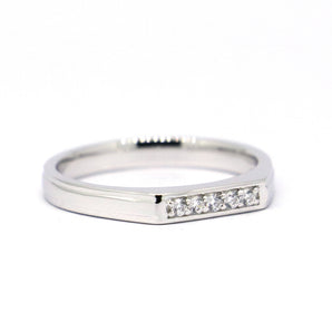 Ladies 925 Sterling Silver Moissanite Stackable Ring