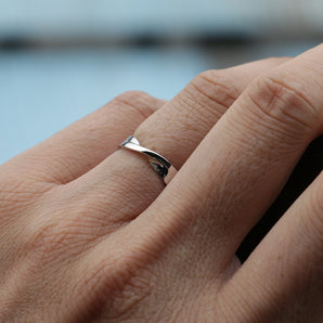 925 Sterling Silver Unique Plain Band Ring
