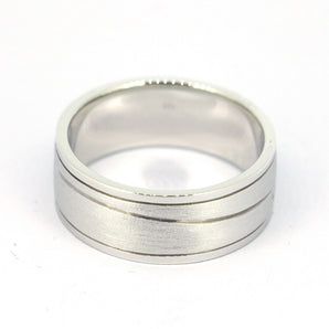 Mens 925 Sterling Silver Wedding Band Ring