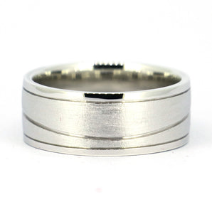 Mens 925 Sterling Silver Wedding Band Ring