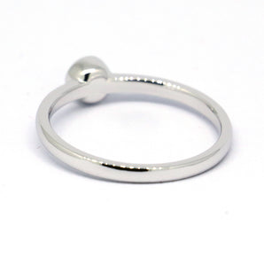Ladies Stackable Sterling Silver Garnet Ring