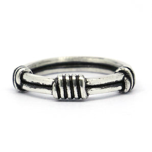 925 Sterling Silver Unique Antique Style Oxidized Ring