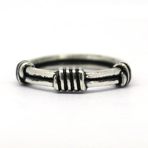 925 Sterling Silver Unique Antique Style Oxidized Ring
