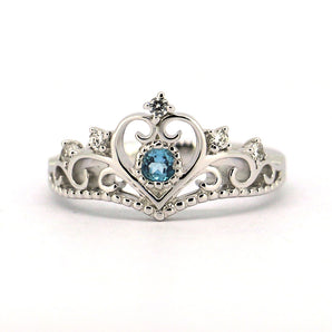 Ladies 925 Sterling Silver Royal Crown Ring