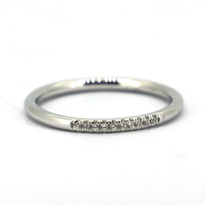 Ladies Sterling Silver Moissanite Stackable Ring