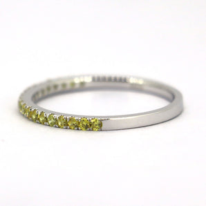Sterling Silver CZ Thin Band Ring For Women
