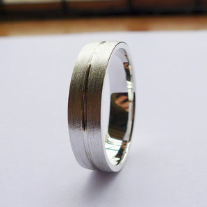 7mm Mens 925 Sterling Silver Mens Classic Band Ring