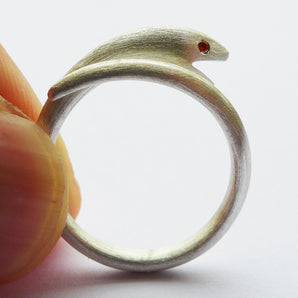 Ladies 925 Sterling Silver Cobra Snake Ring