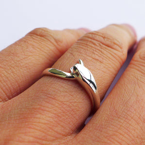 925 Sterling Silver Snake Ring For Women