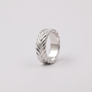 Mens Unique Silver Band Ring