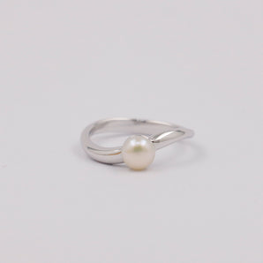 Silver Pearl Rings For Women